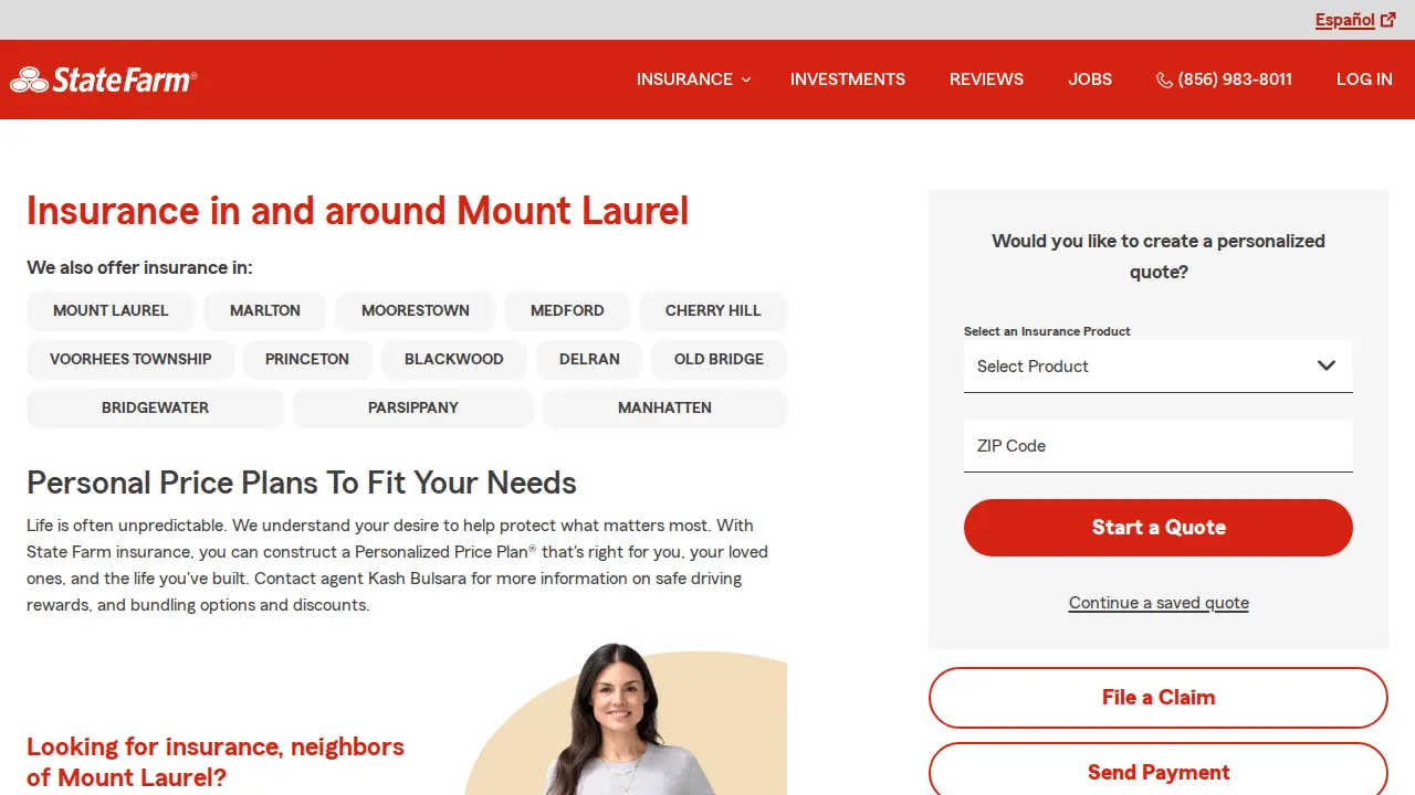 Kash Bulsara - State Farm Insurance Agent page