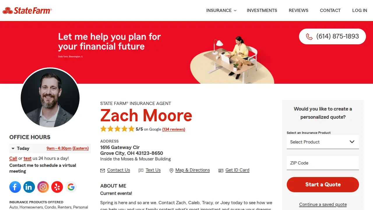 Zach Moore - State Farm Insurance Agent