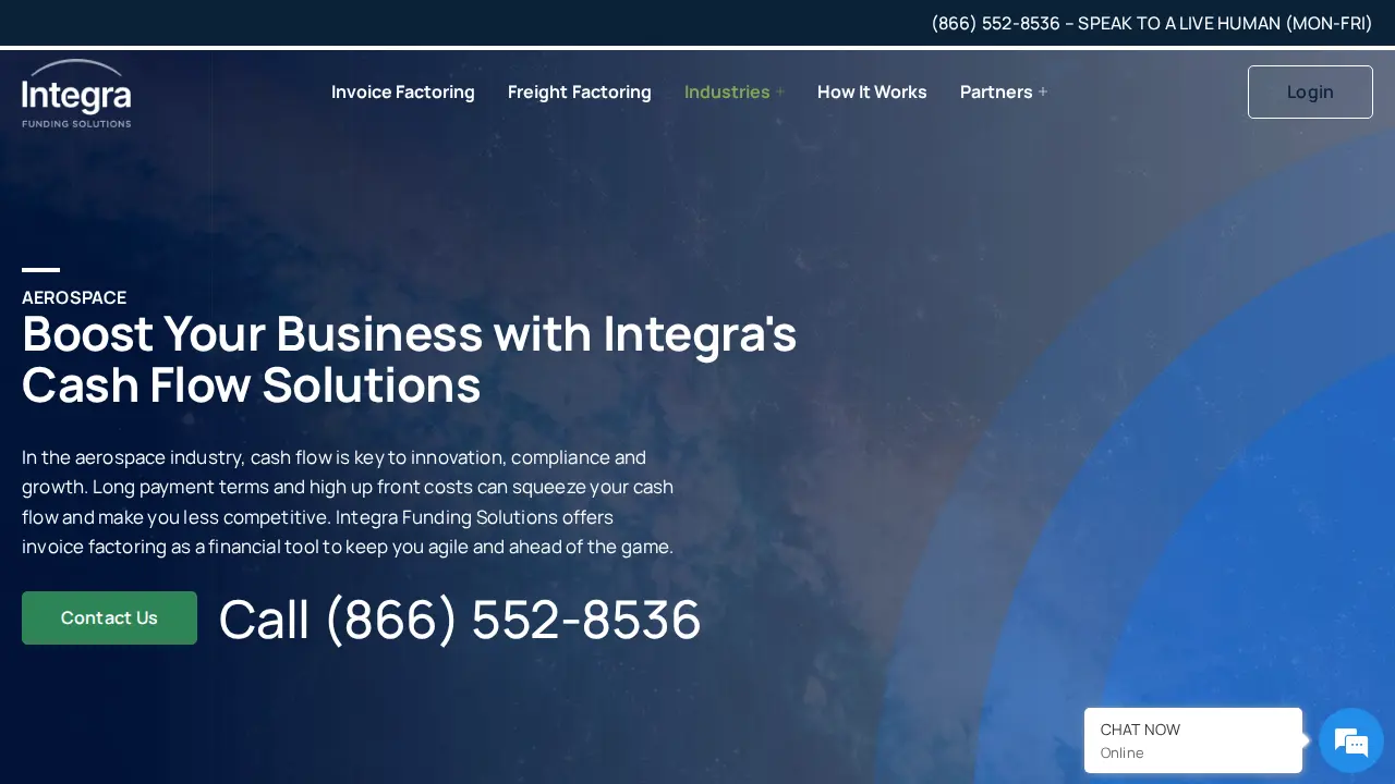 Integra Funding Solutions page