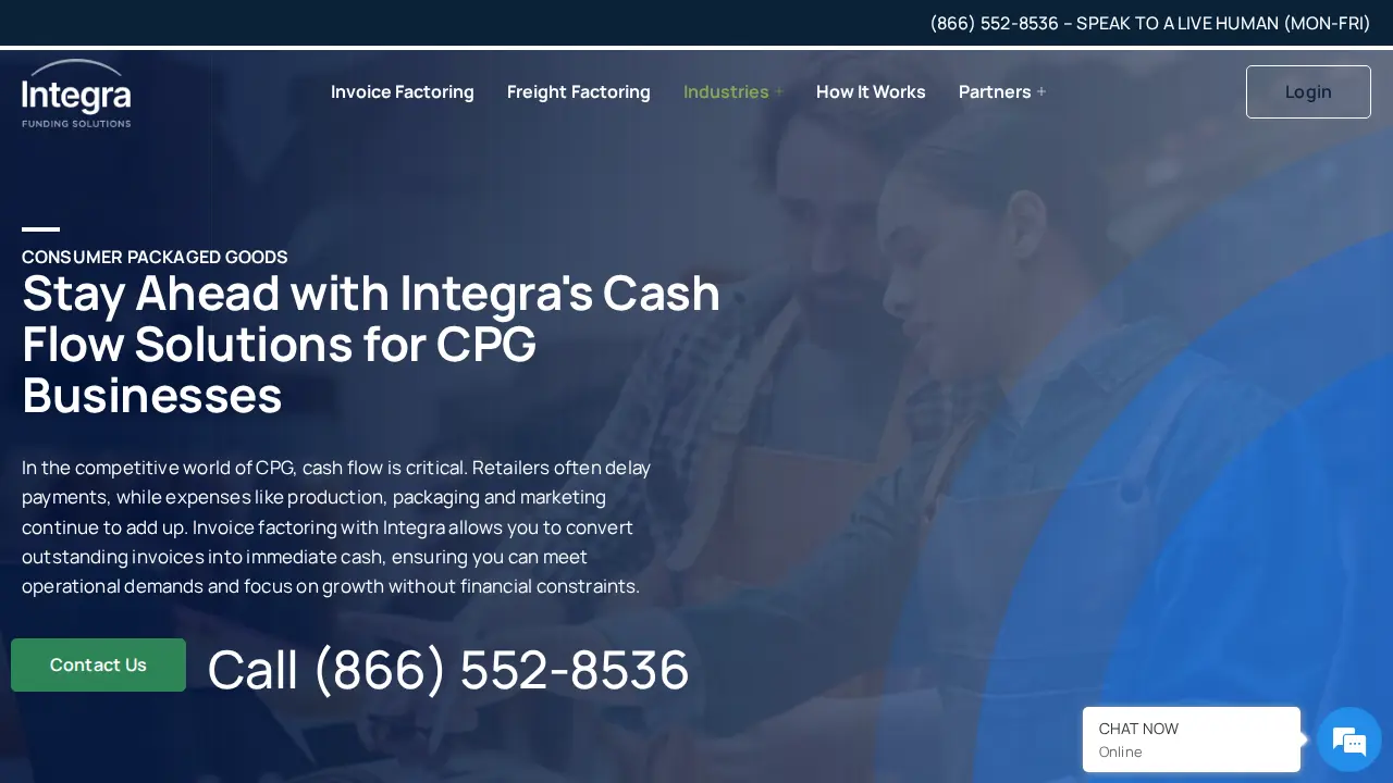 Integra Funding Solutions page