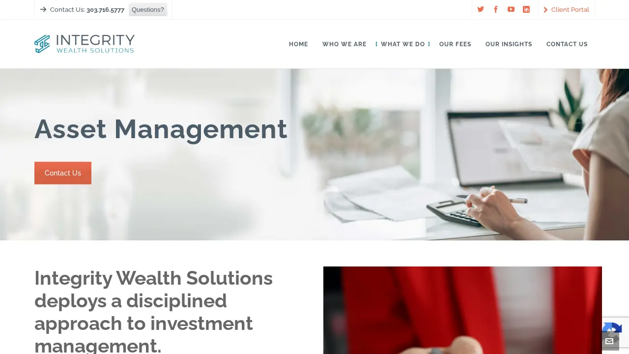 Integrity Wealth Solutions page