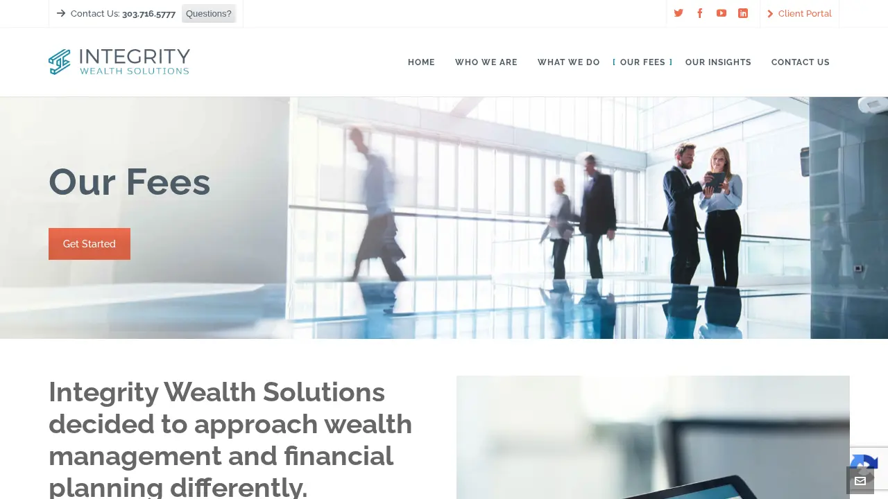 Integrity Wealth Solutions page