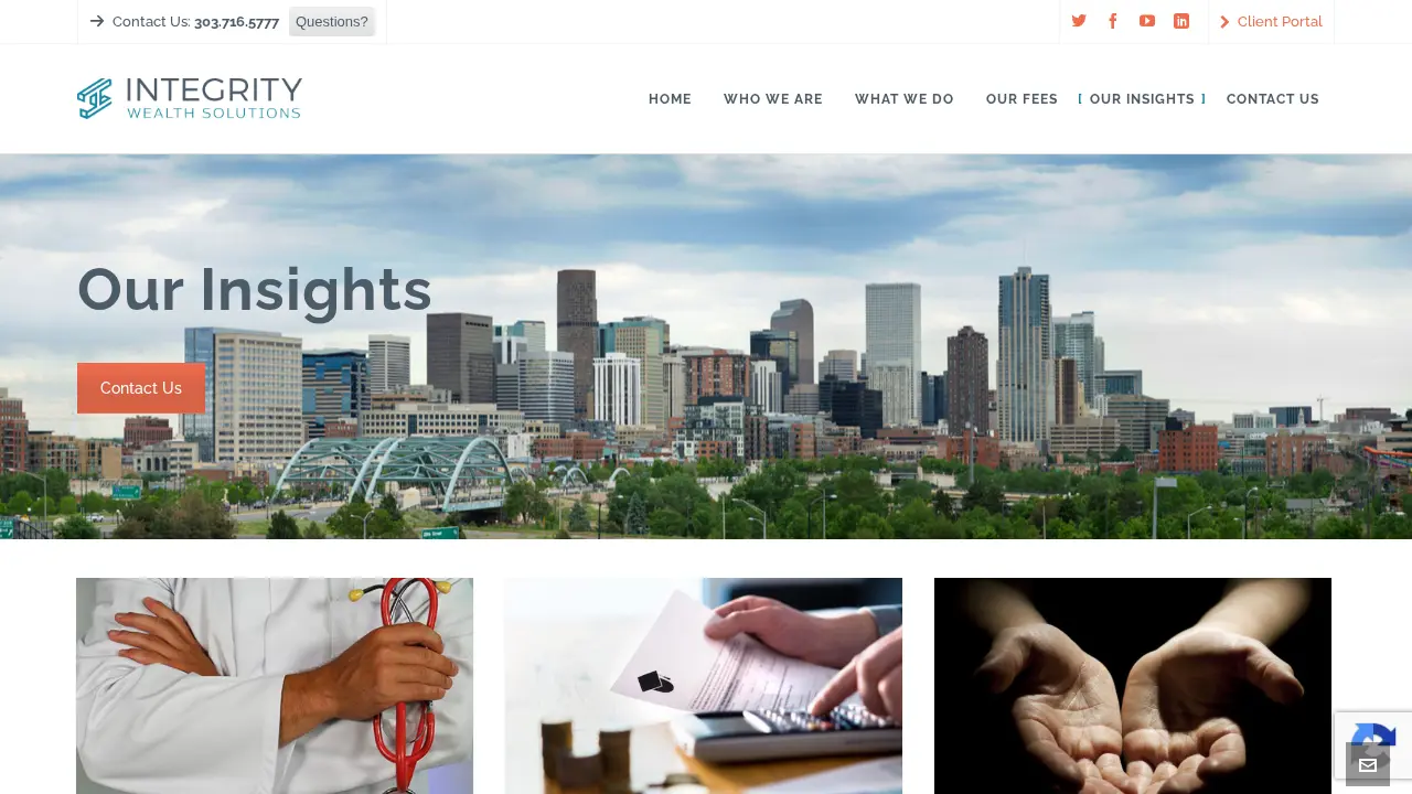 Integrity Wealth Solutions page