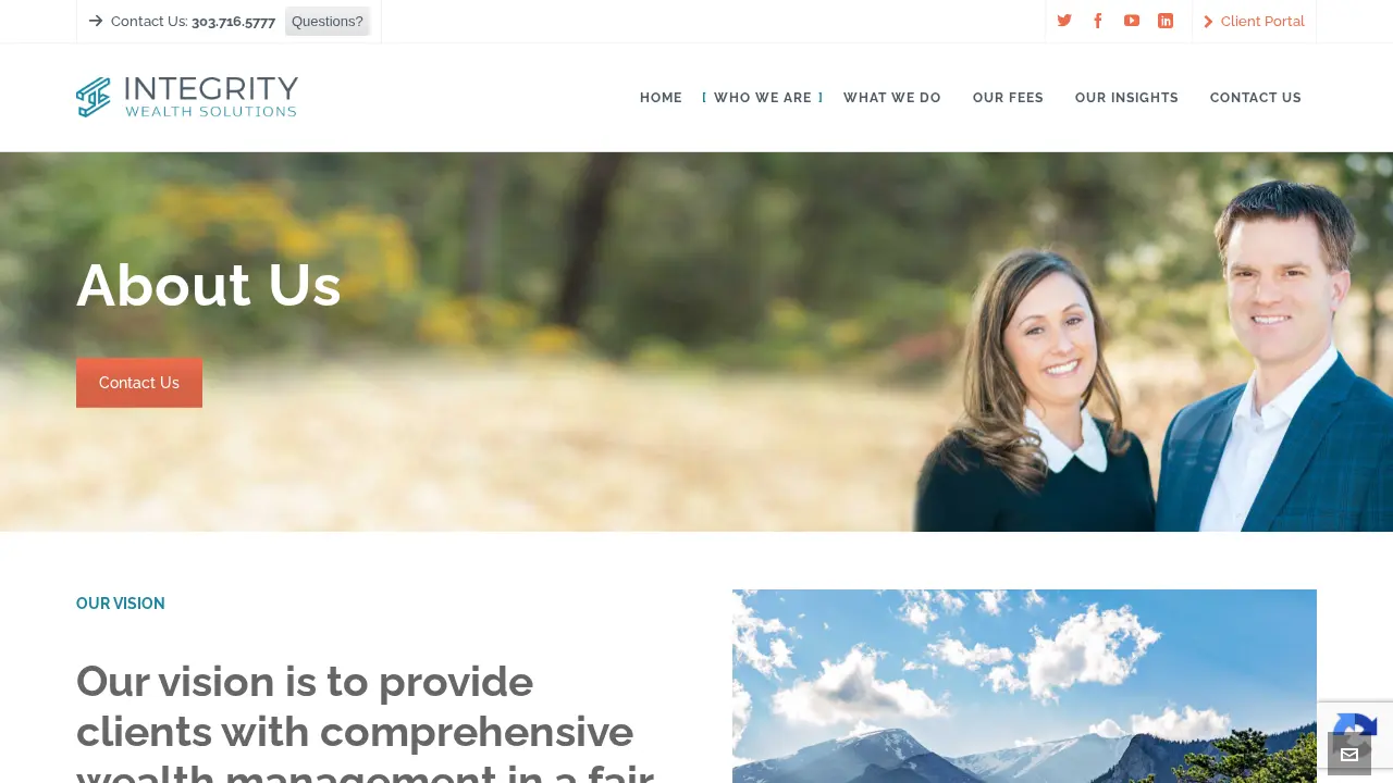 Integrity Wealth Solutions page