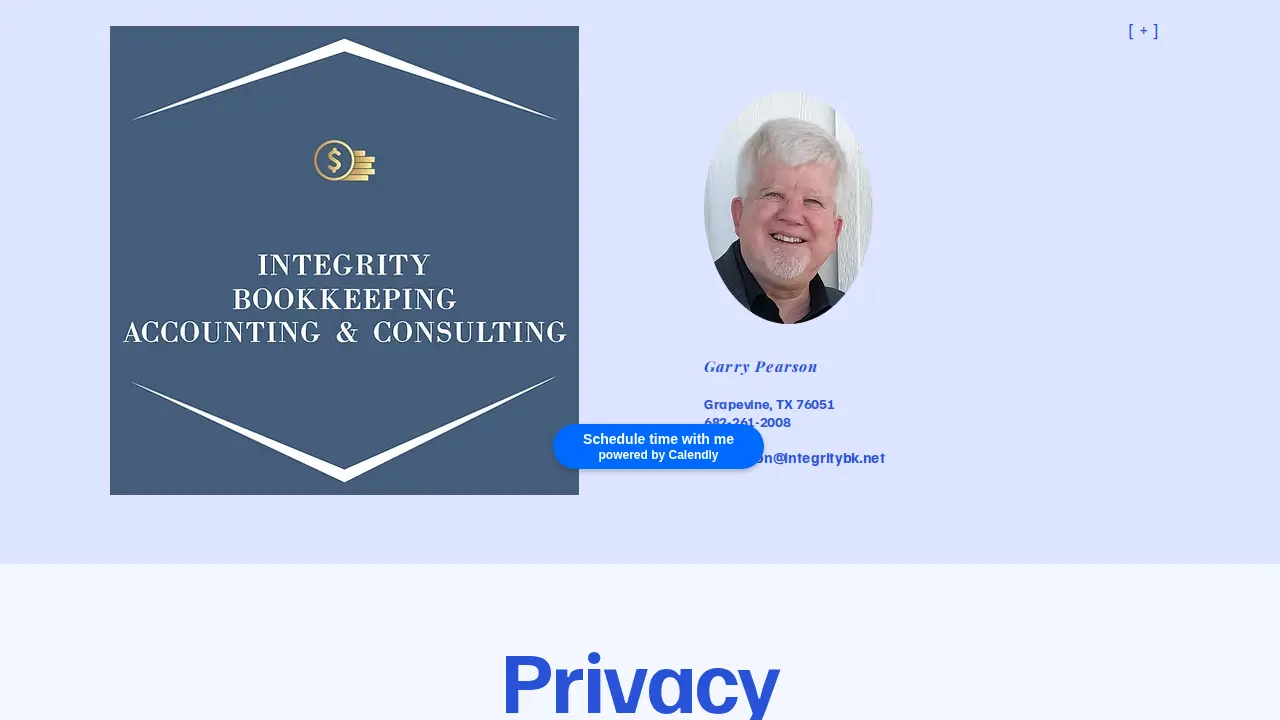 Integrity Bookkeeping, Accounting & Consulting page