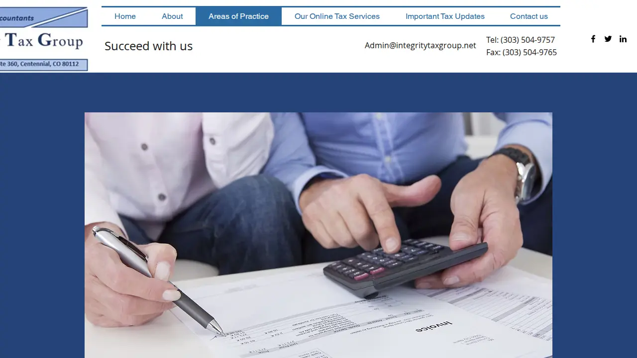 Integrity Tax Group page