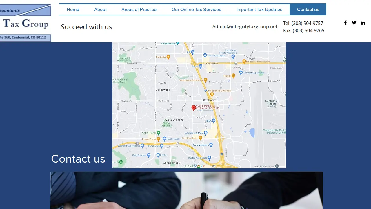 Integrity Tax Group page
