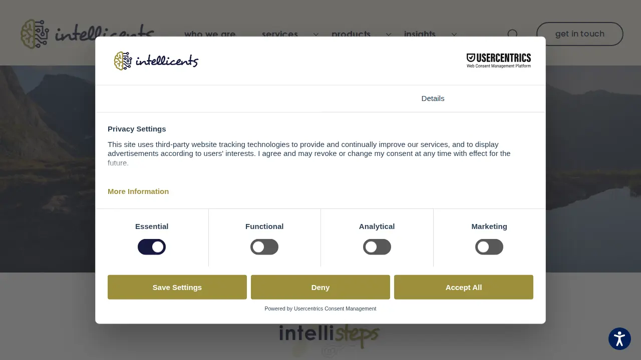 Intellicents page