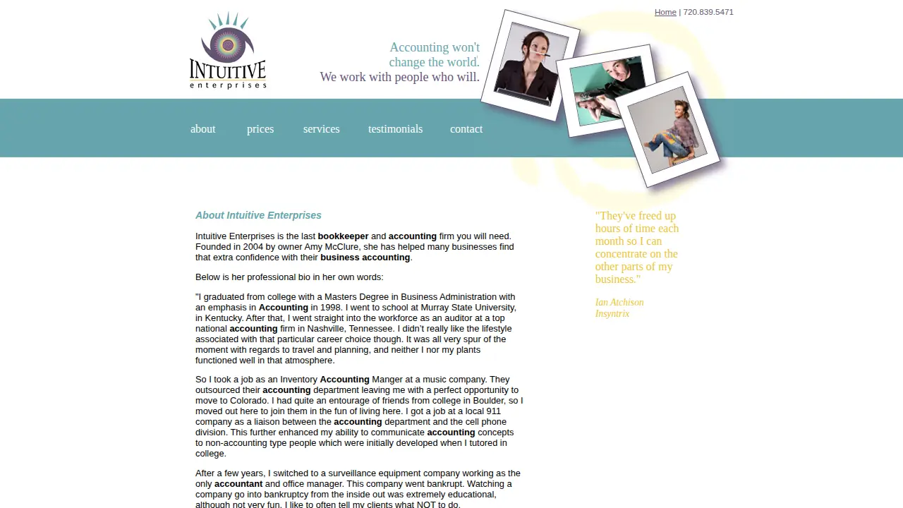 Intuitive Enterprises, Inc page
