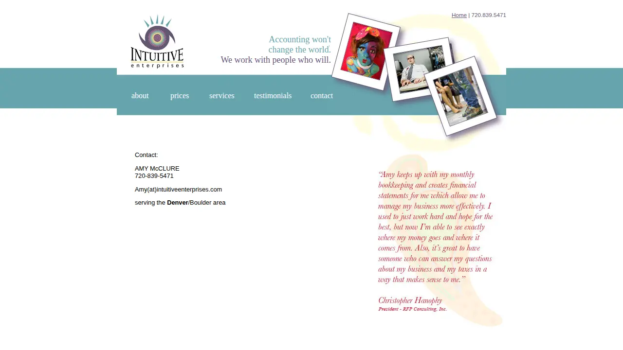 Intuitive Enterprises, Inc page