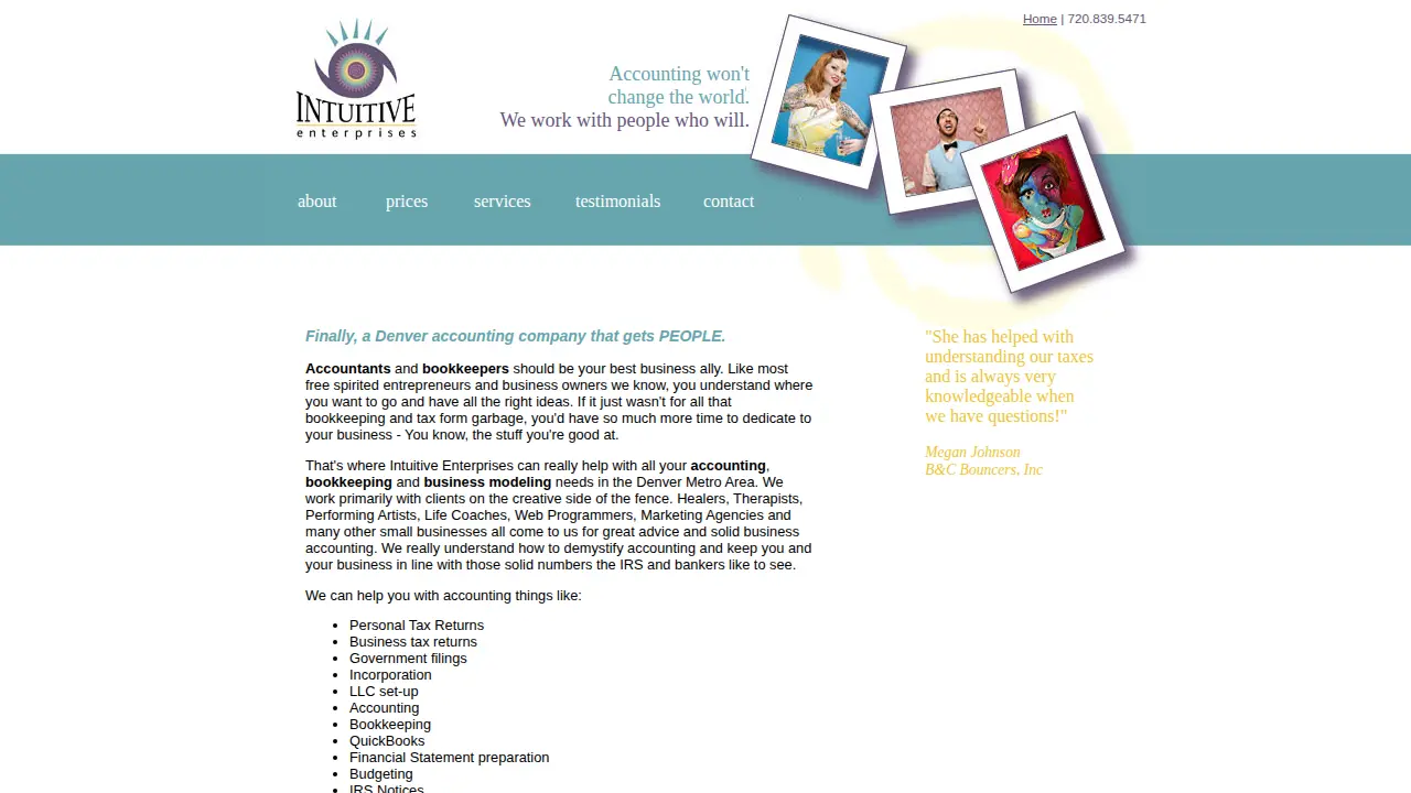 Intuitive Enterprises, Inc page