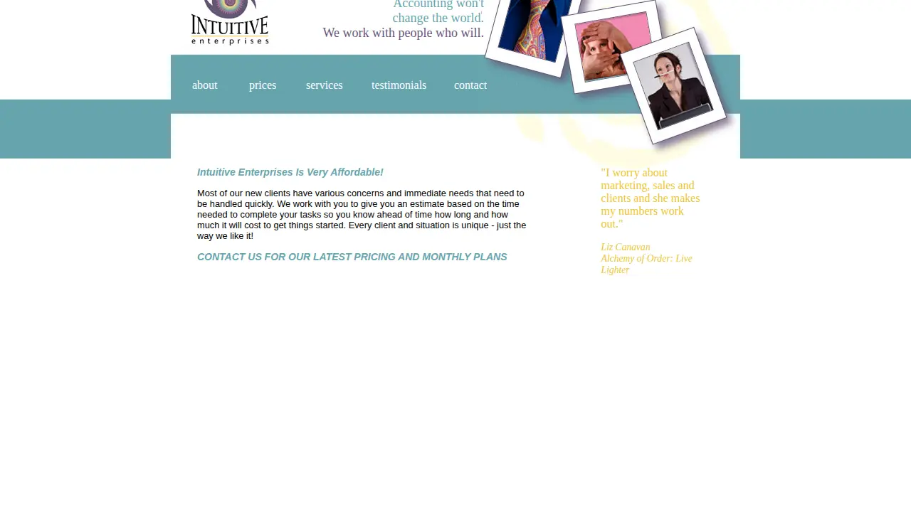 Intuitive Enterprises, Inc page