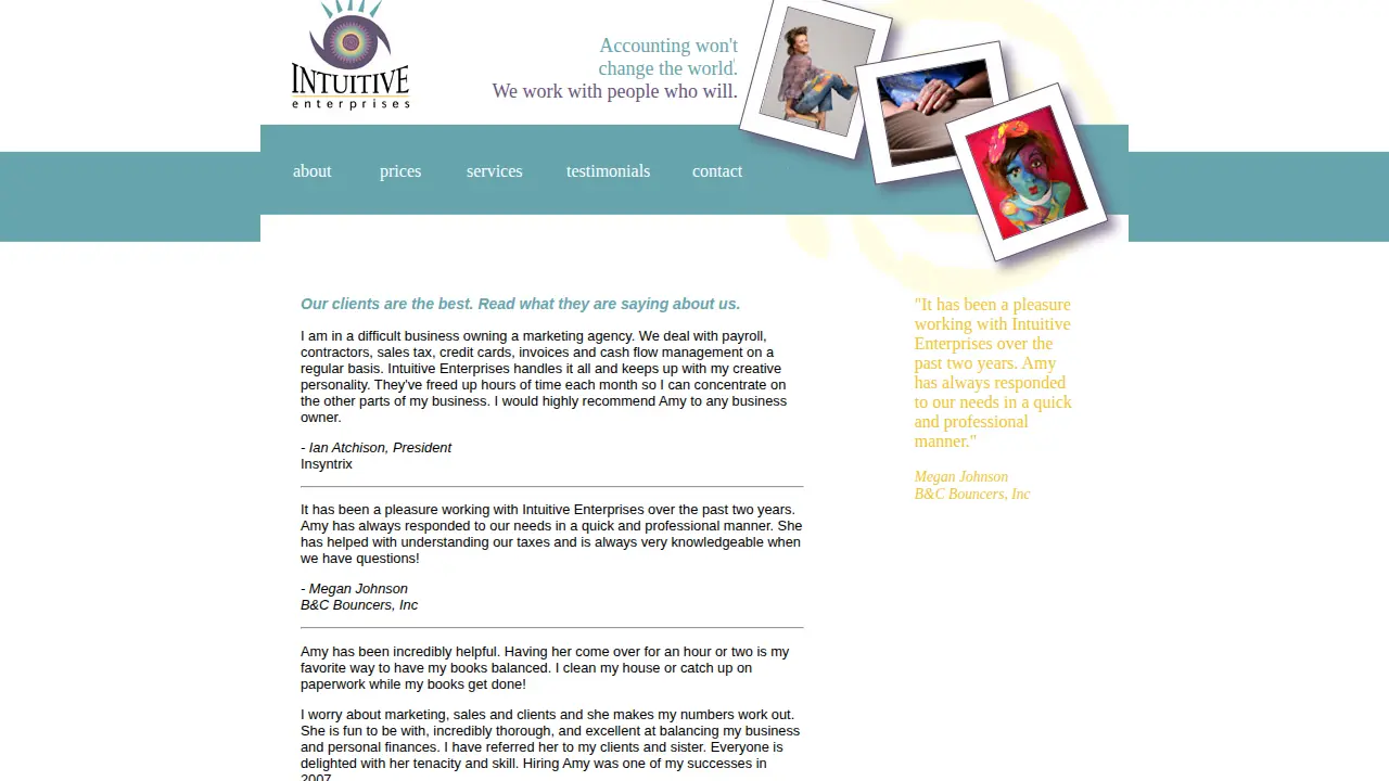 Intuitive Enterprises, Inc page
