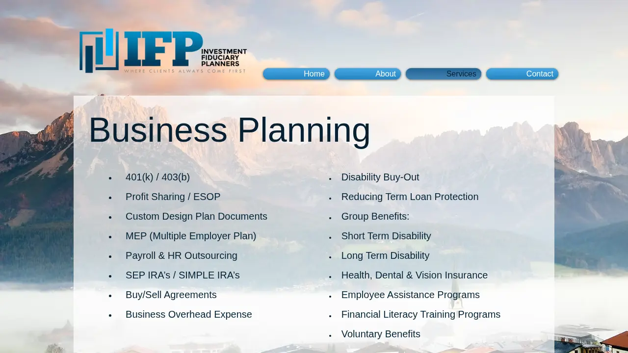 Investment Fiduciary Planners, LLC page