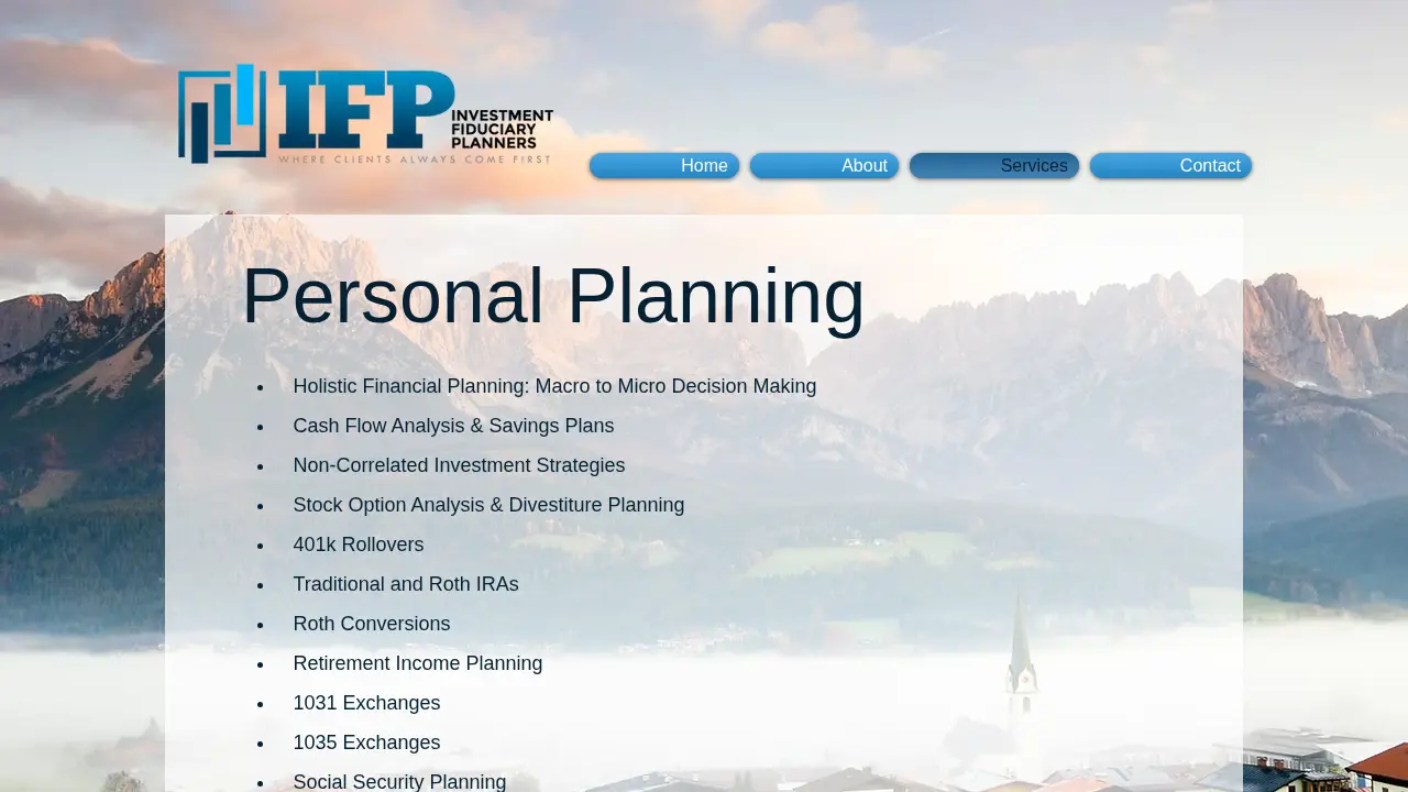 Investment Fiduciary Planners, LLC page
