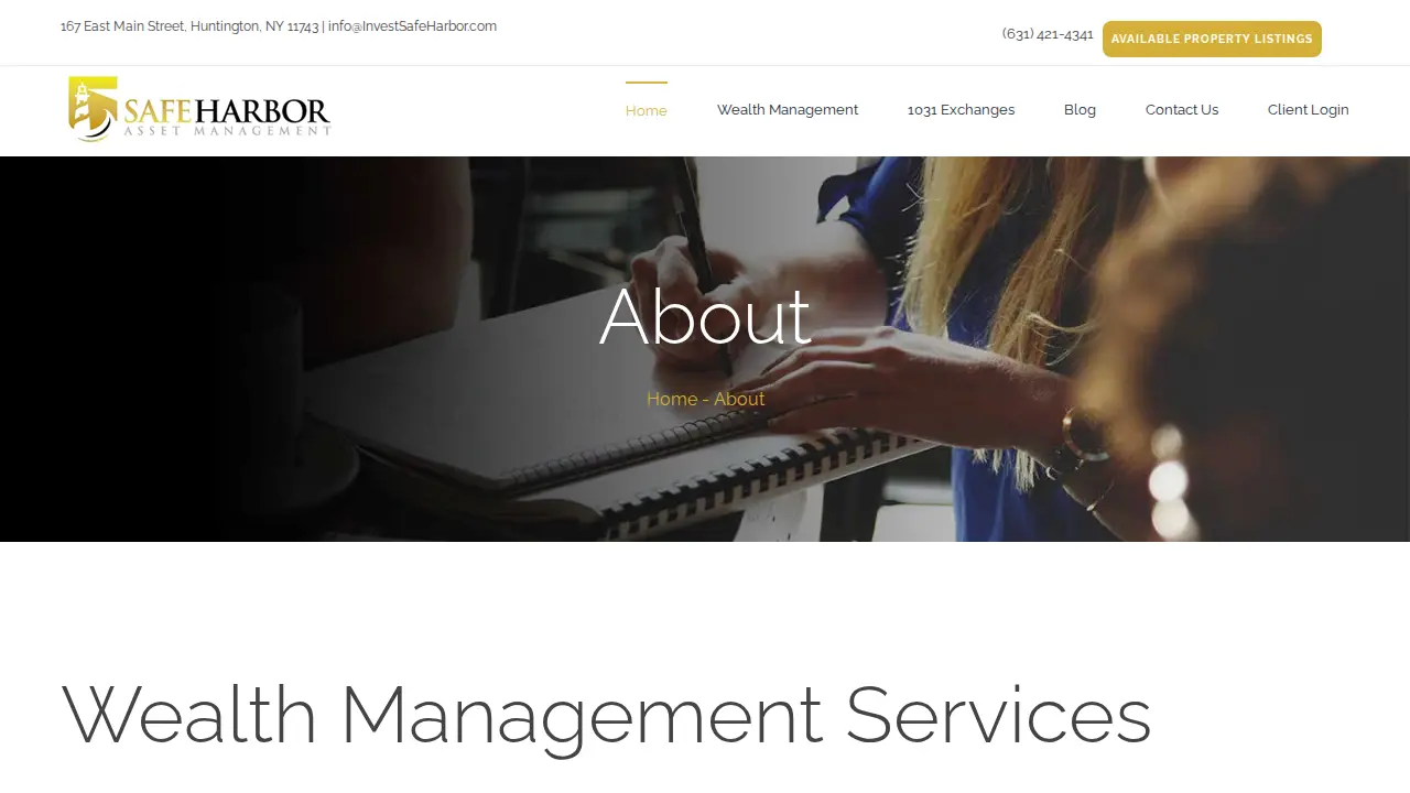 Safe Harbor Asset Management, Inc. page