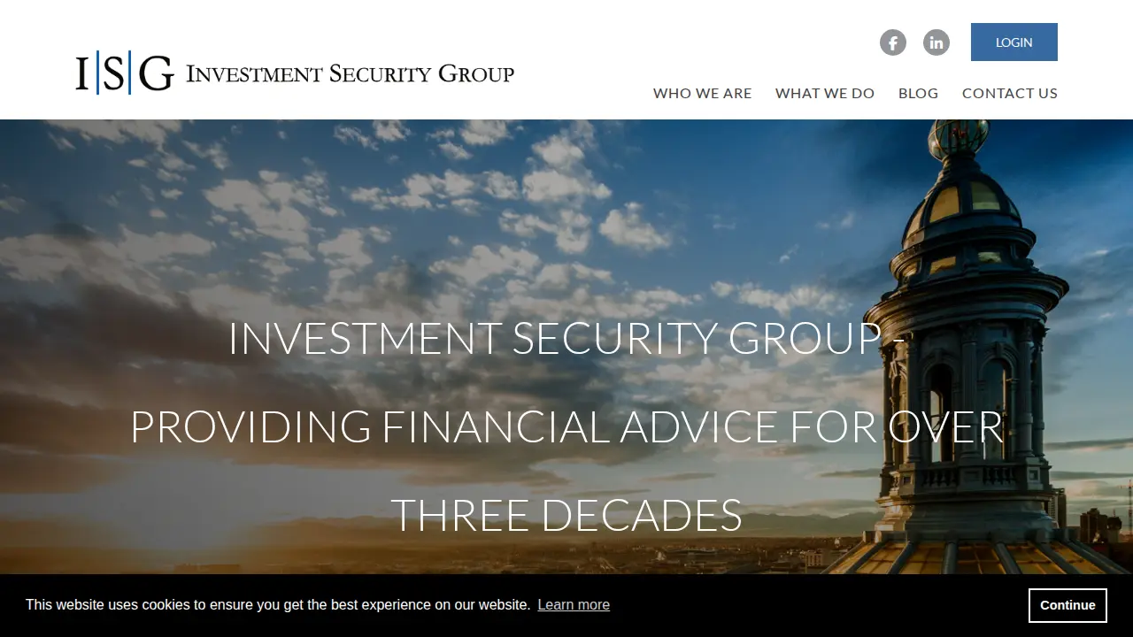 Investment Security Group page