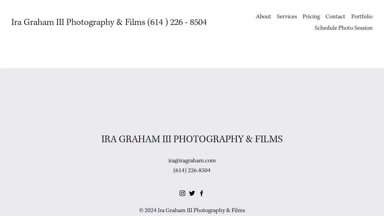 Ira Graham Photography page