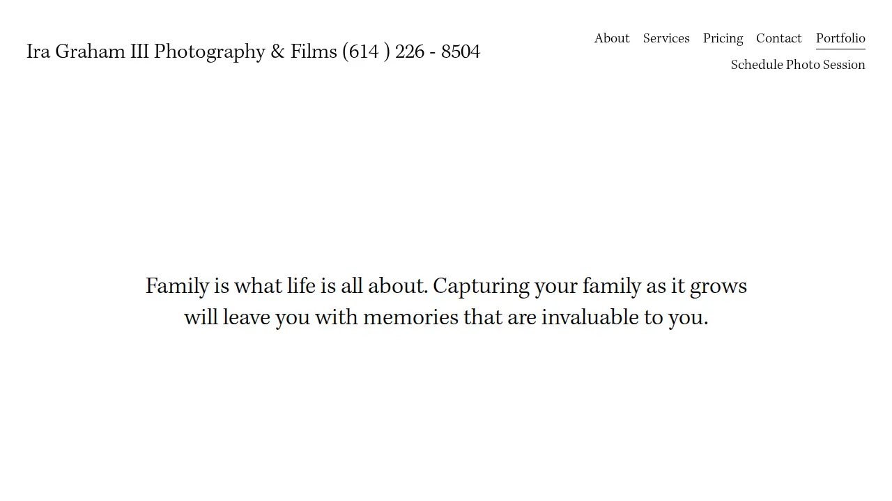 Ira Graham Photography page