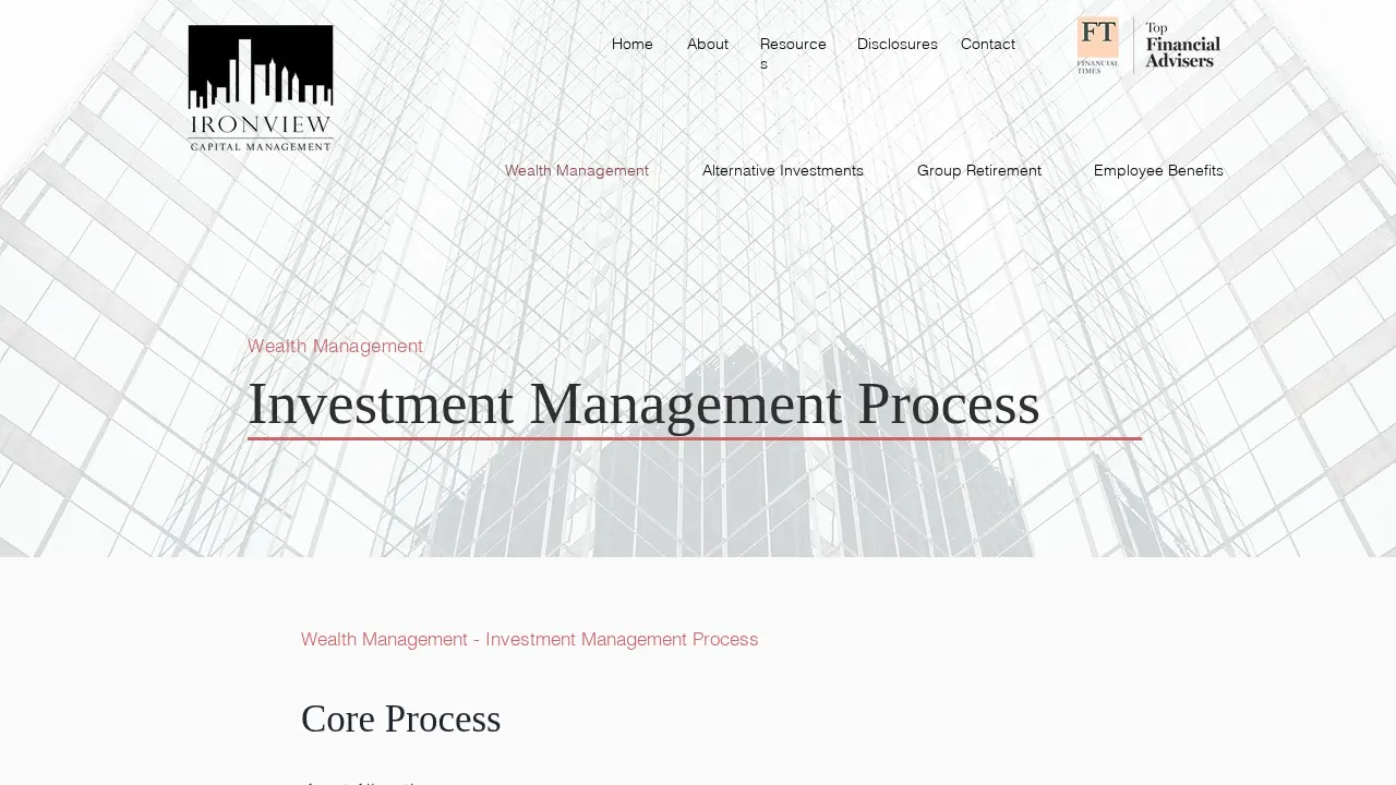 Ironview Capital Management page