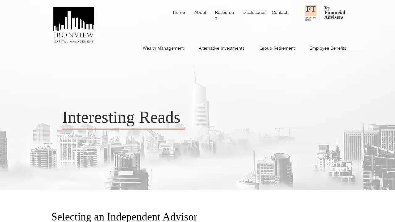 Ironview Capital Management page