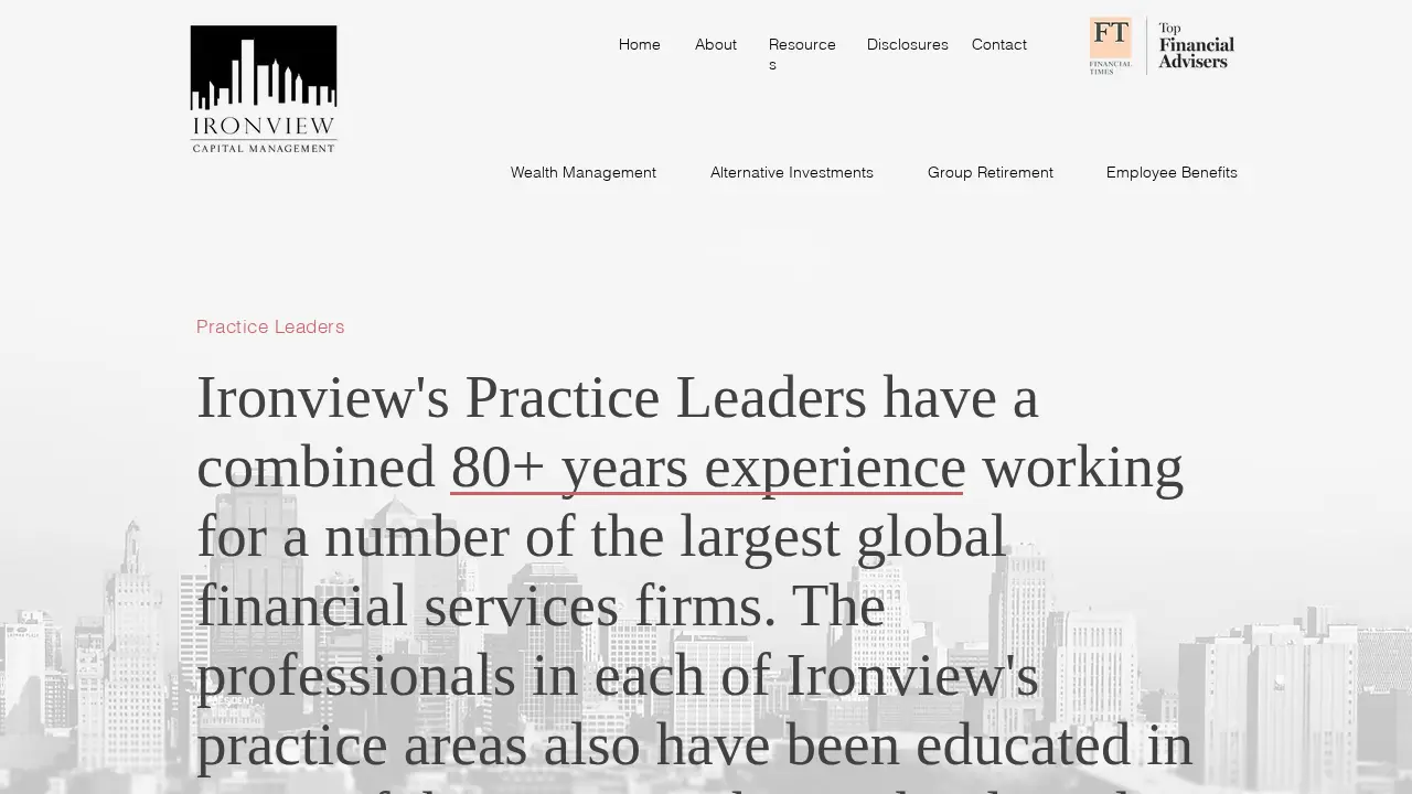 Ironview Capital Management page