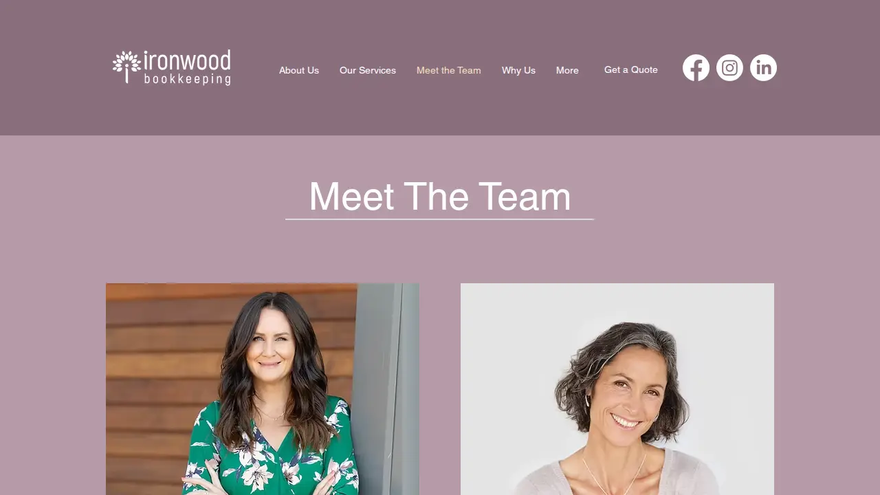 Ironwood Bookkeeping page