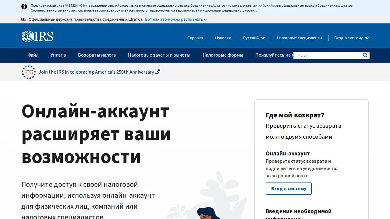Federal Income Tax Services page