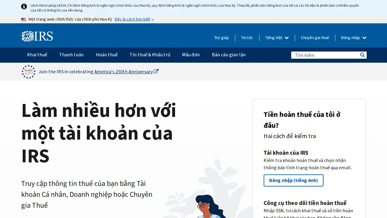 Federal Income Tax Services page