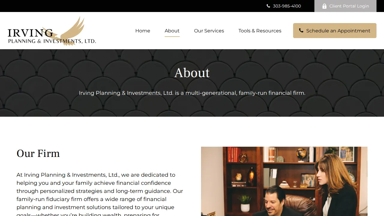 Irving Planning & Investments, Ltd. page
