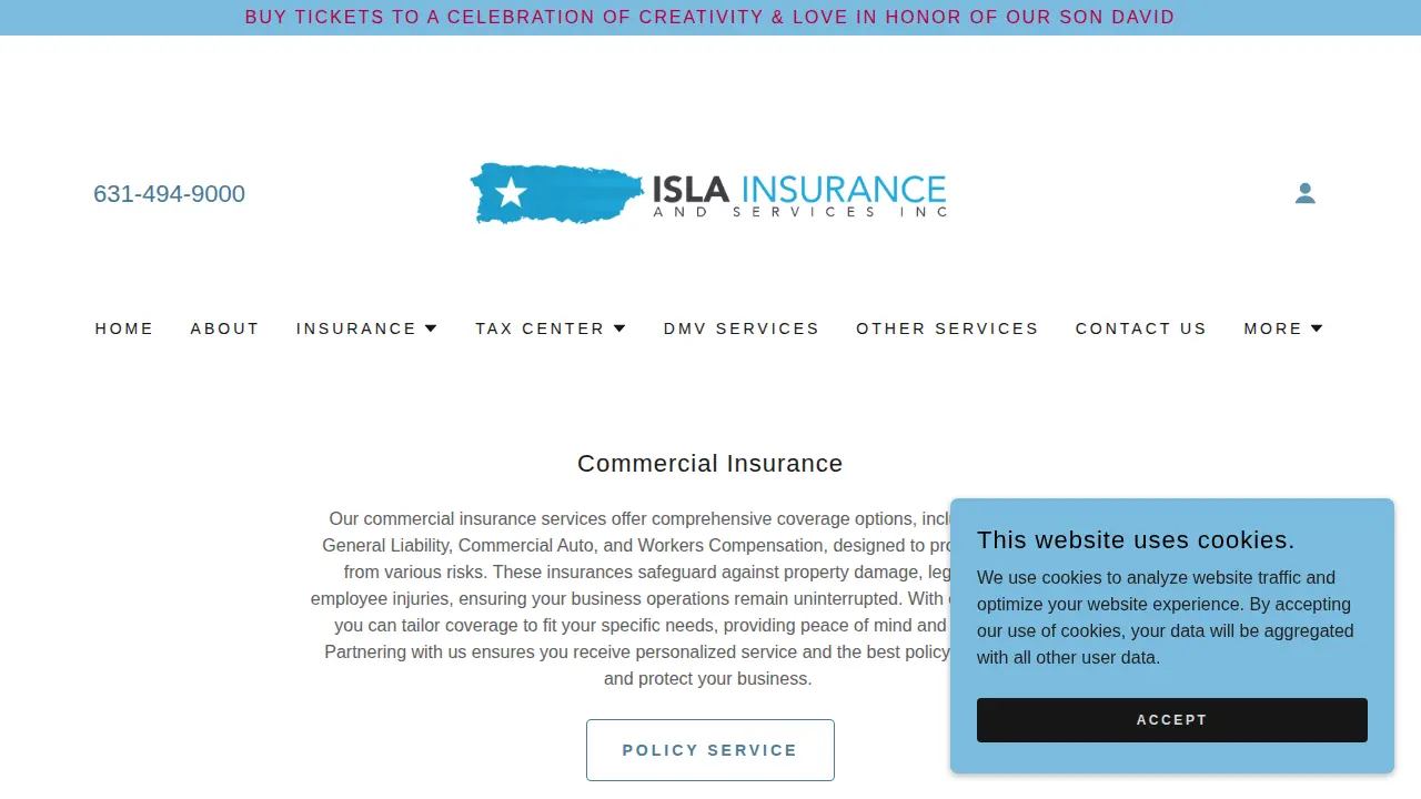 Isla Insurance & Services Inc page