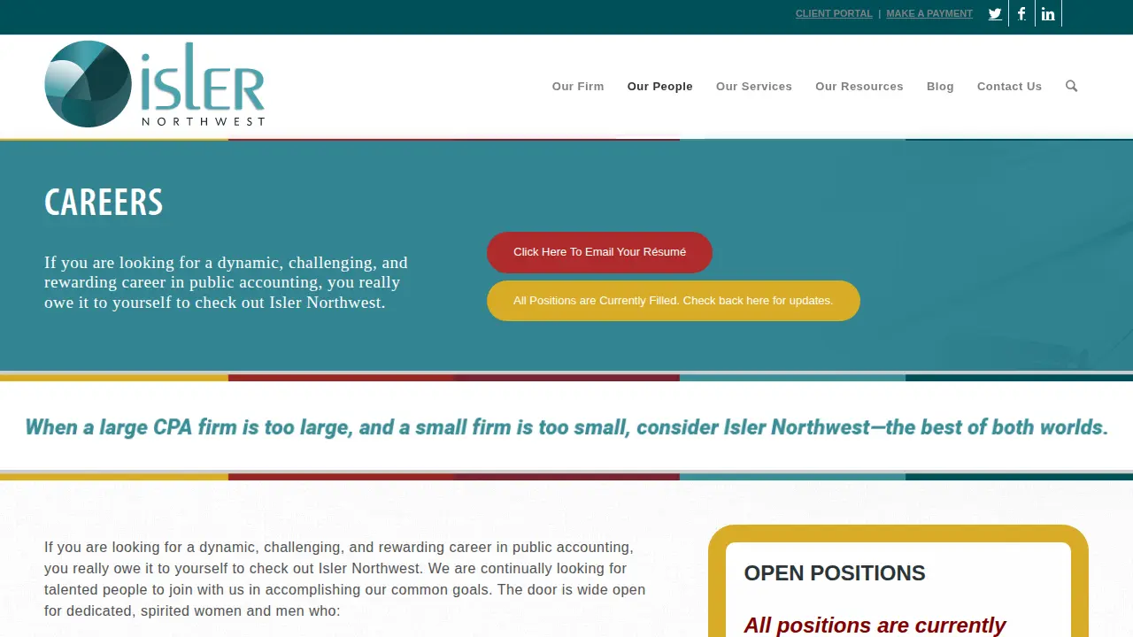 Isler Northwest LLC page