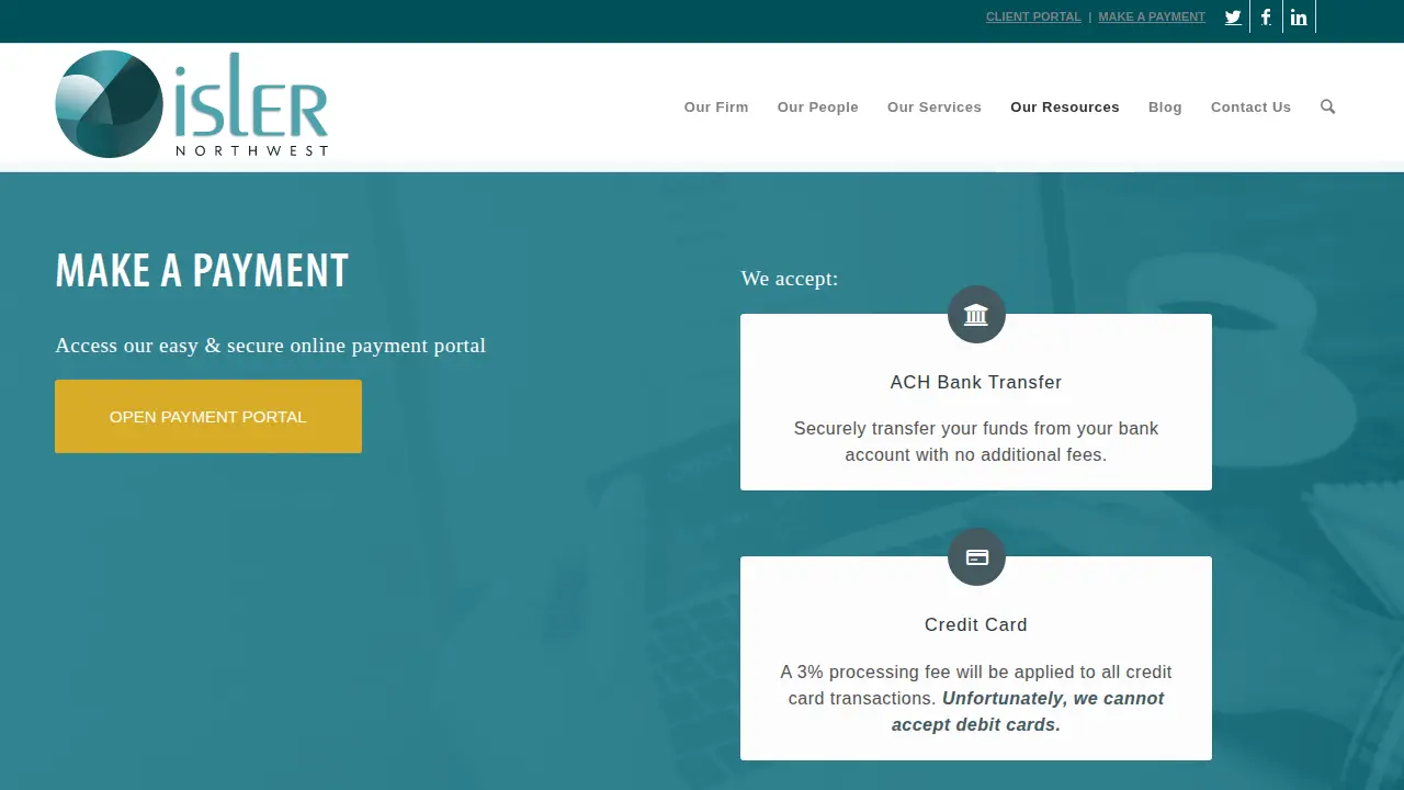 Isler Northwest LLC page