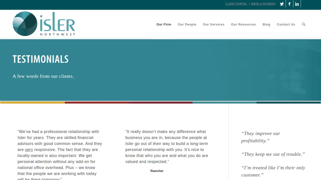 Isler Northwest LLC page