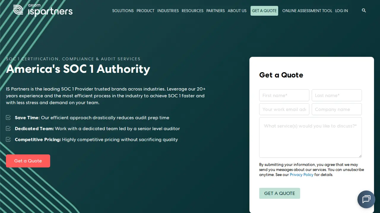 I.S. Partners, LLC page