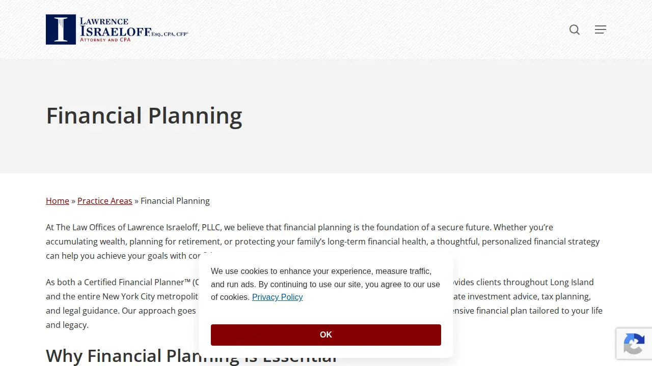 The Law Offices of Lawrence Israeloff, PLLC page