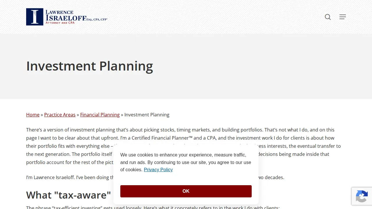 The Law Offices of Lawrence Israeloff, PLLC page