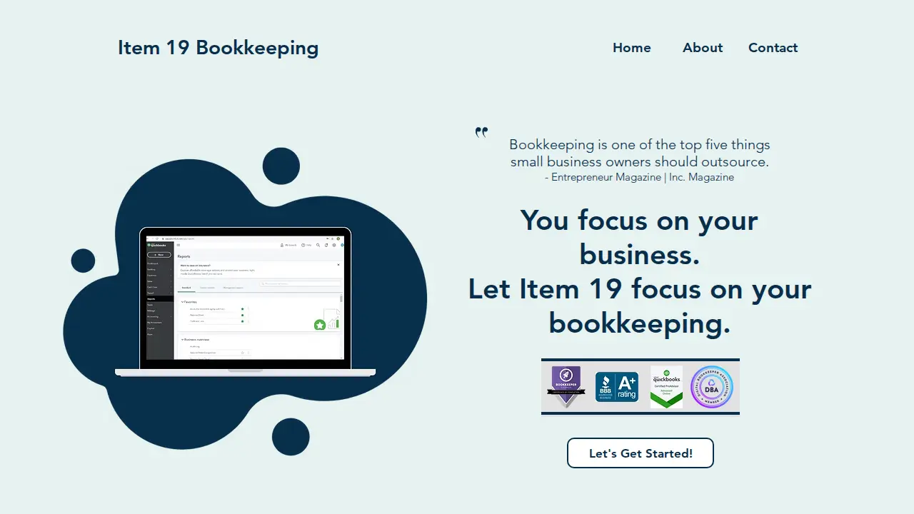 Item 19 Bookkeeping