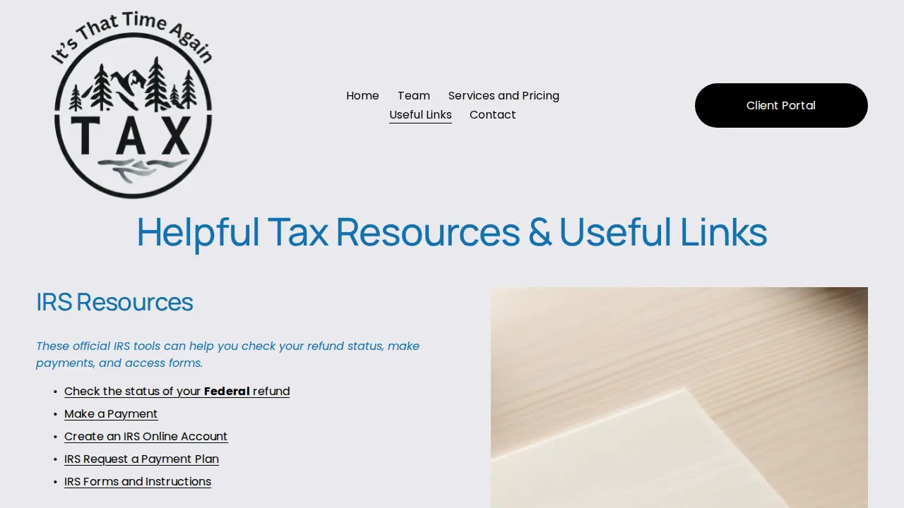 It's That Time Again Tax Services, LLC page