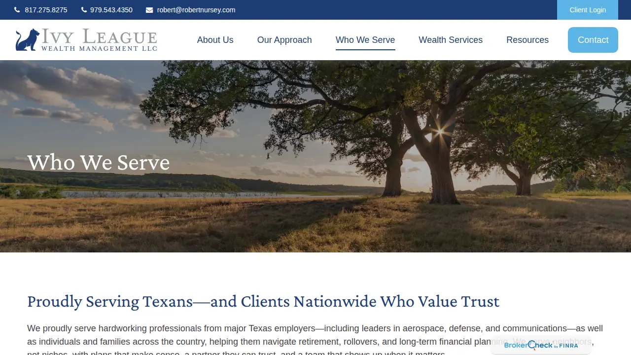 Ivy League Wealth Management, LLC page