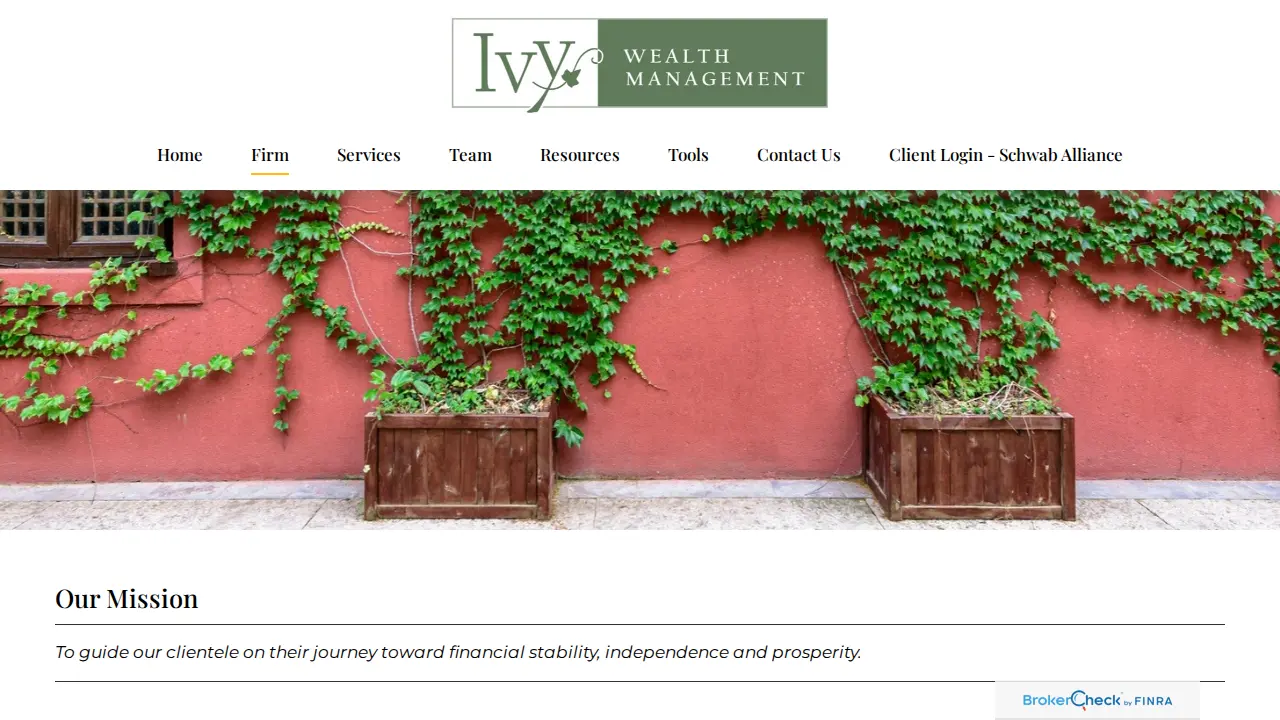 Ivy Wealth Management Inc page