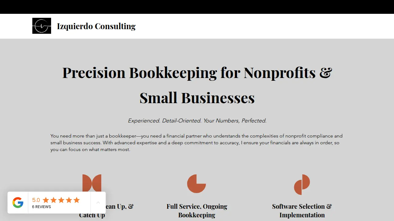 Izquierdo Consulting website