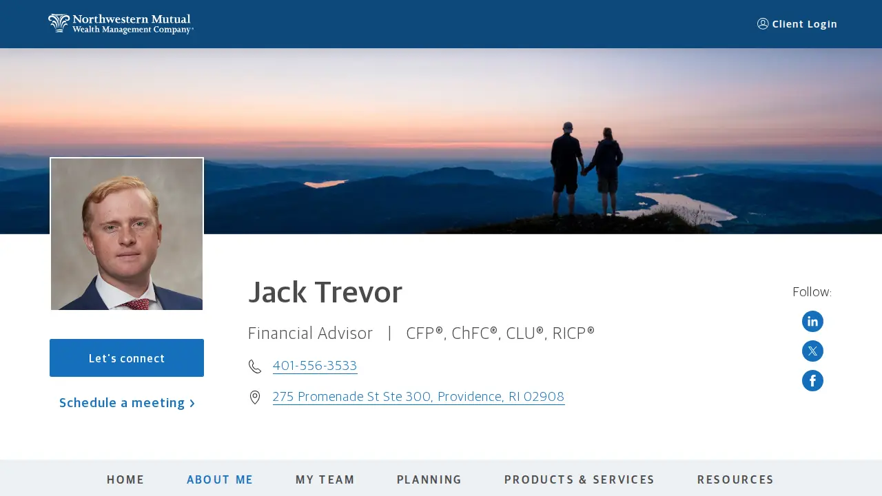 Northwestern Mutual - Financial Advisor: Jack Trevor, CFP ChFC CLU RICP page