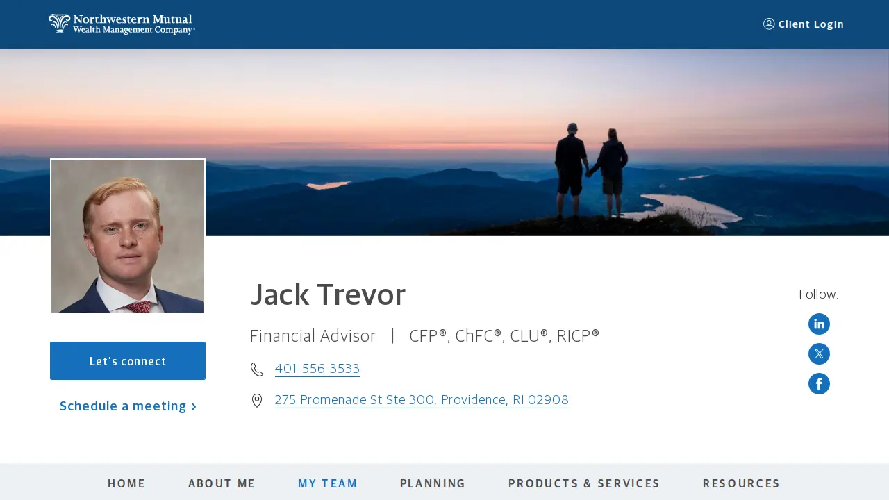 Northwestern Mutual - Financial Advisor: Jack Trevor, CFP ChFC CLU RICP page