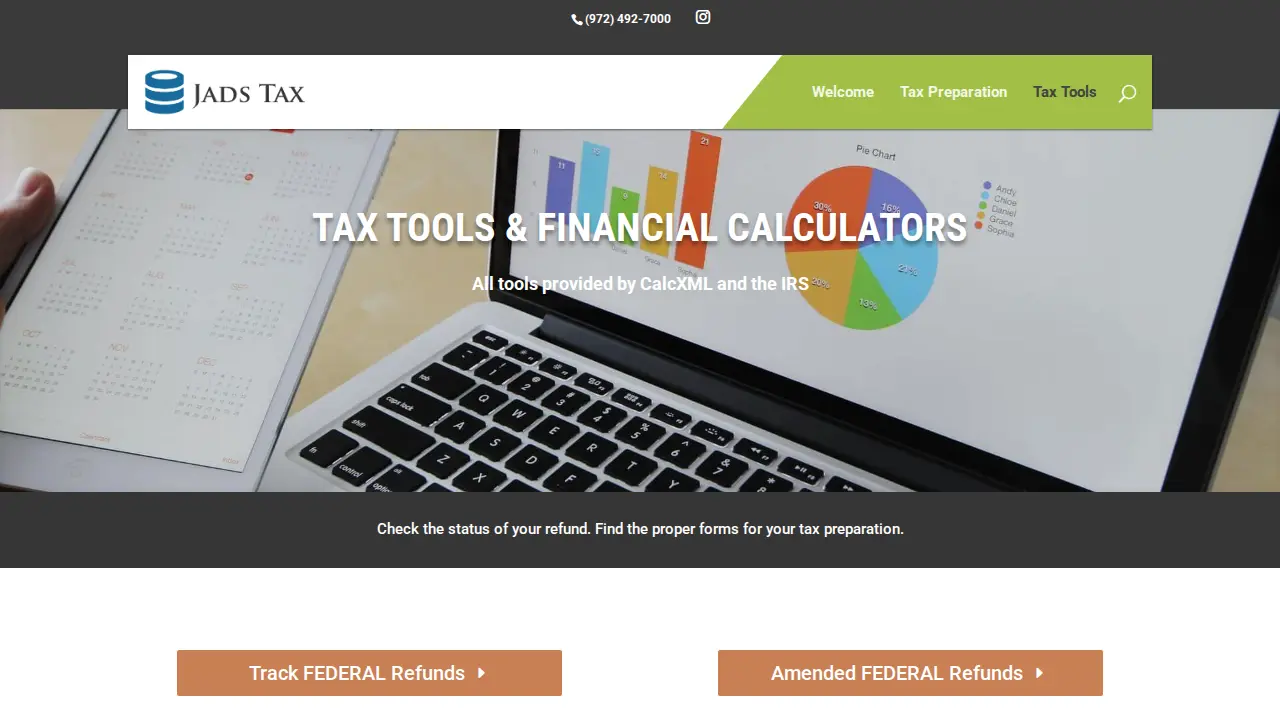 Jads Accounting & Tax Services page