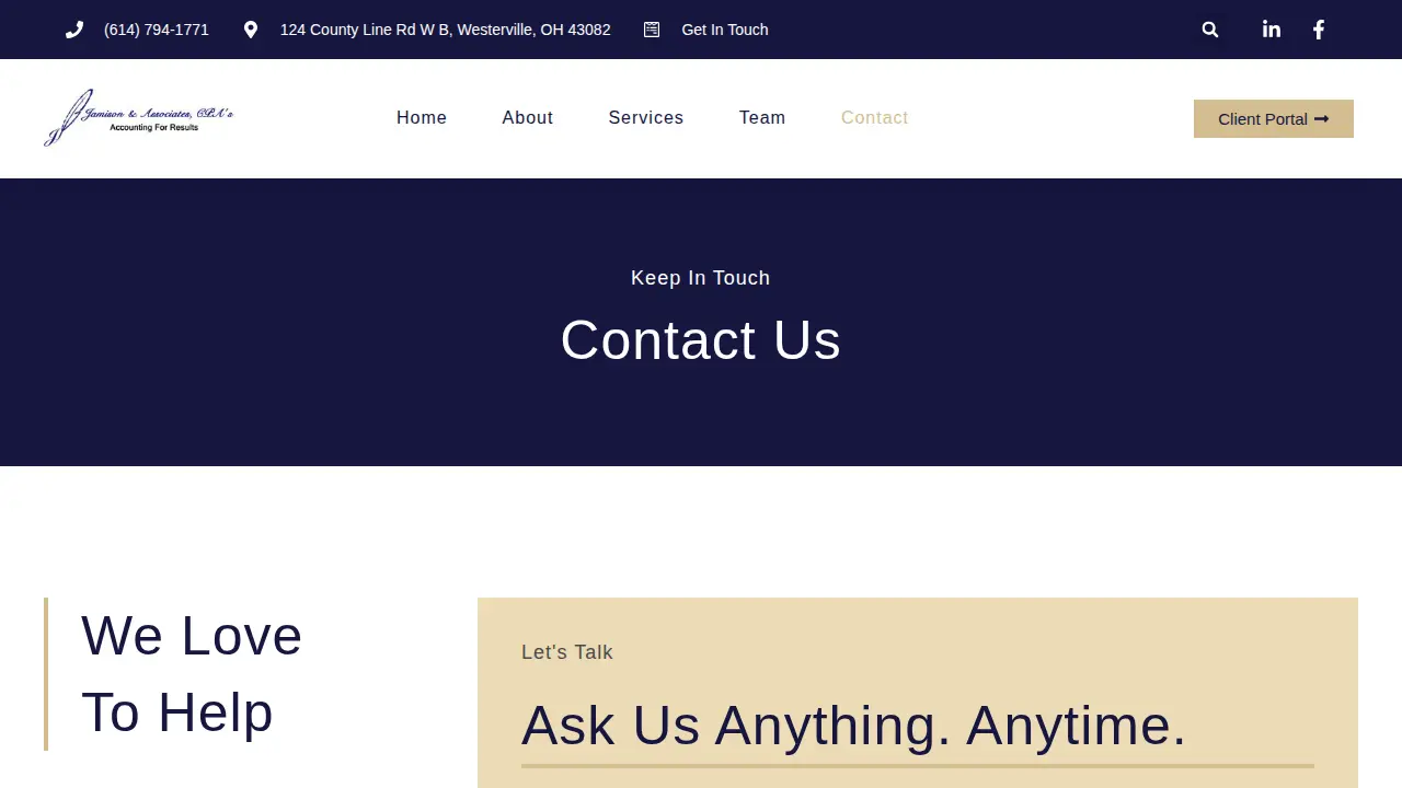 Jamison & Associates, CPAs page