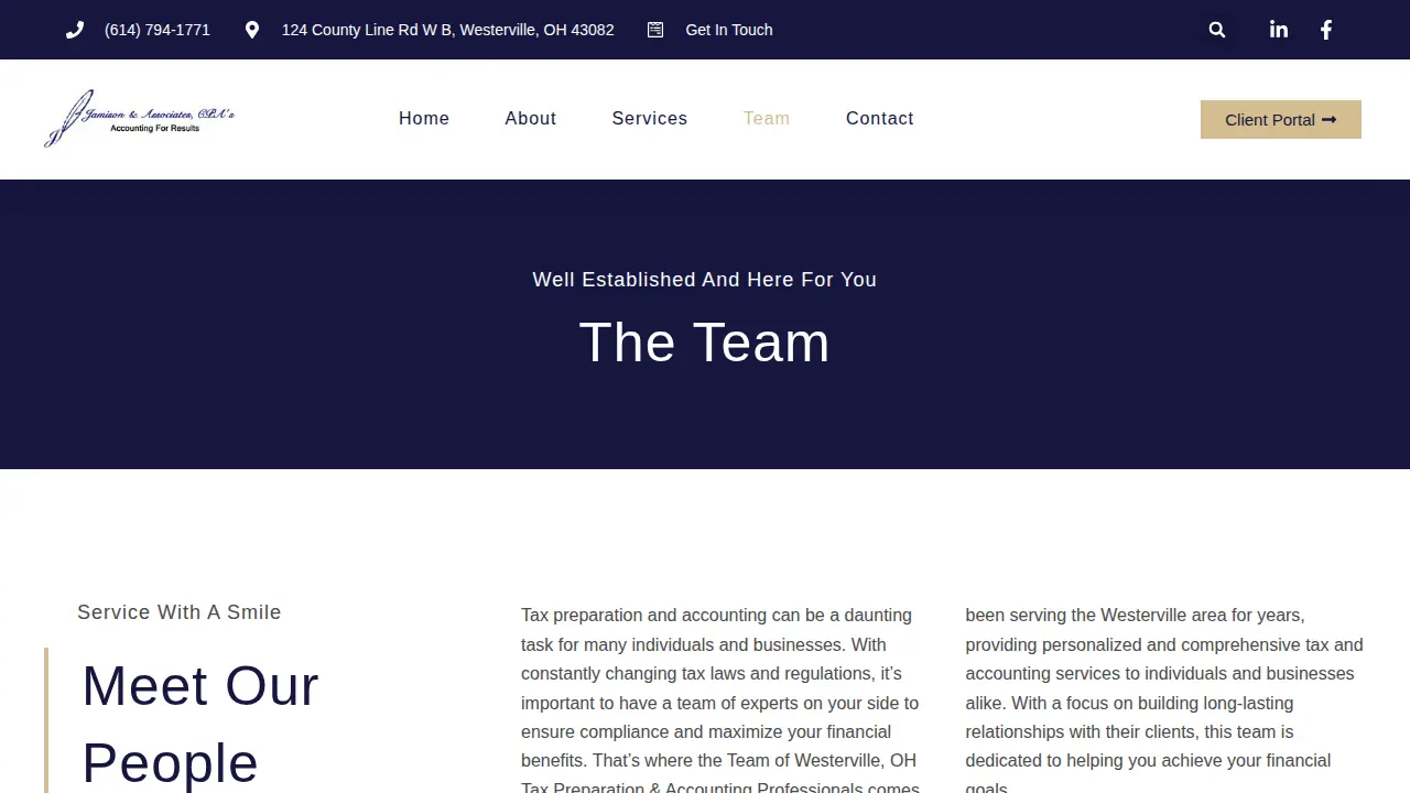 Jamison & Associates, CPAs page