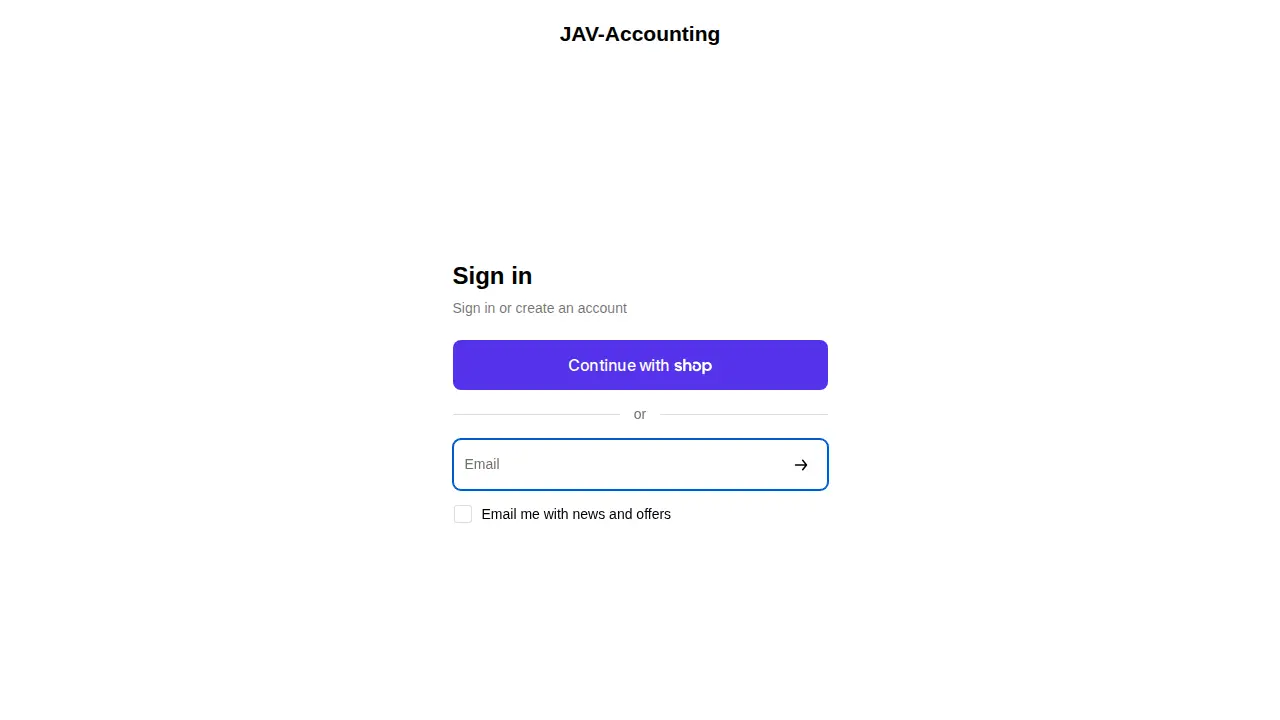JAV Accounting Services page