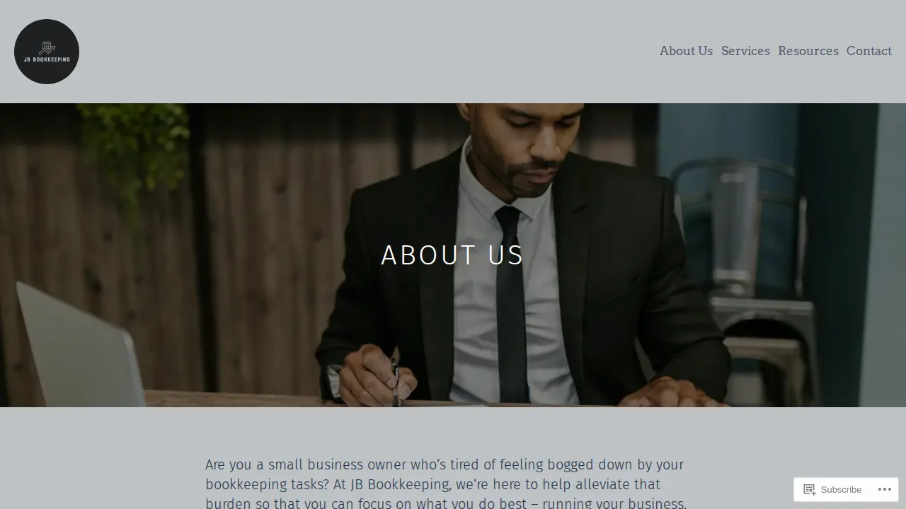 JB Bookkeeping page