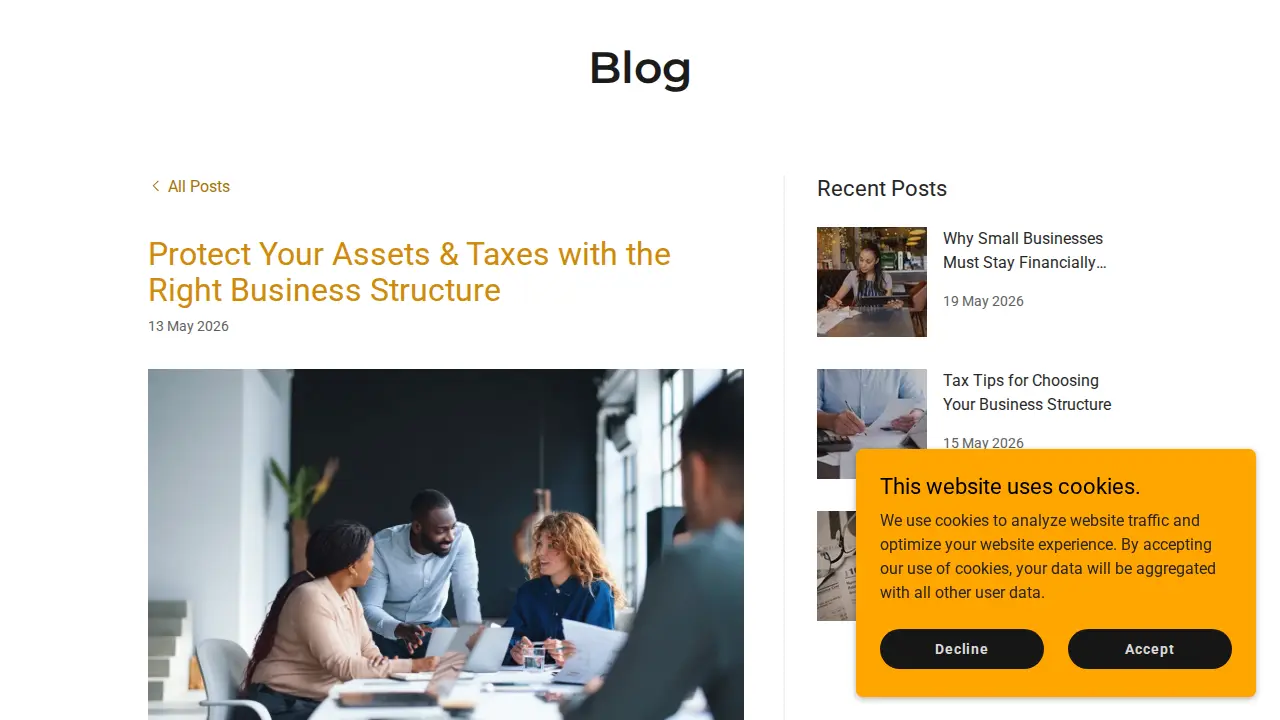 J&C Partner Services page